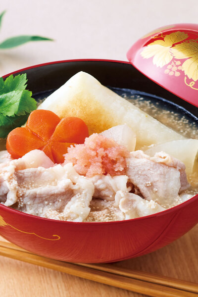 豚しゃぶ明太とろみ雑煮