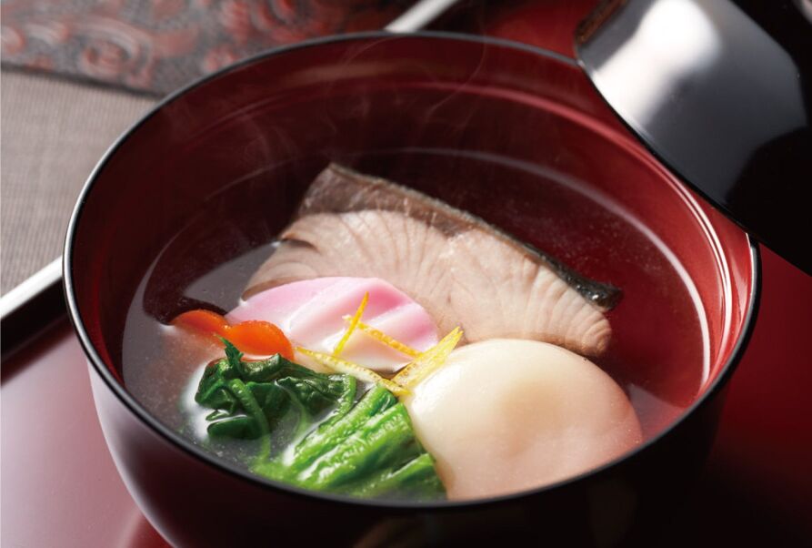 うまだしで作る博多雑煮(福岡県)