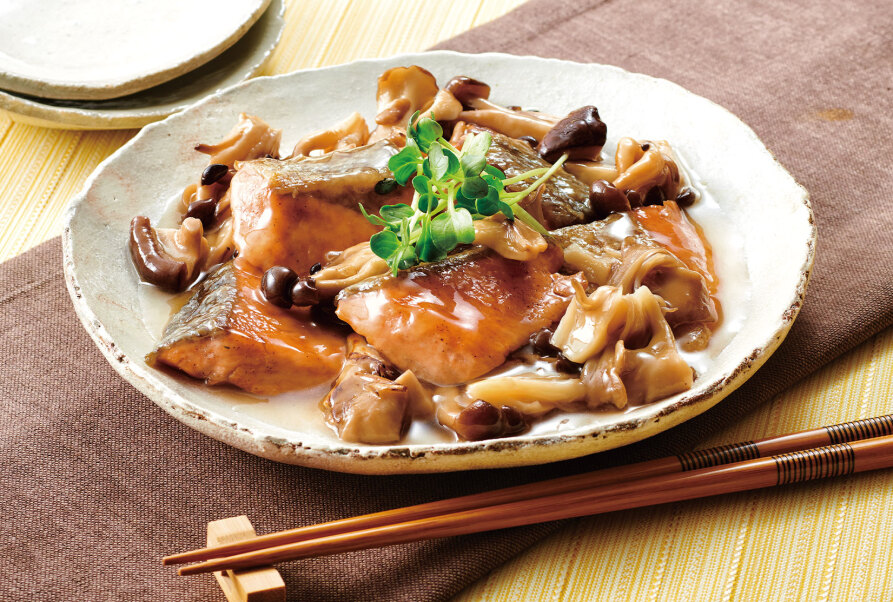 鮭ときのこのうまだしあん